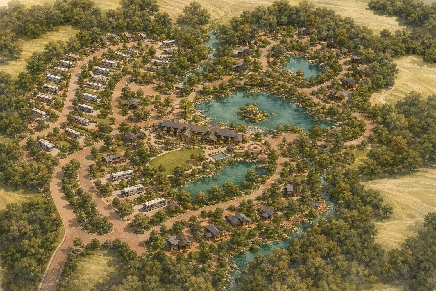 Site plan for Resort site plan (development concept)